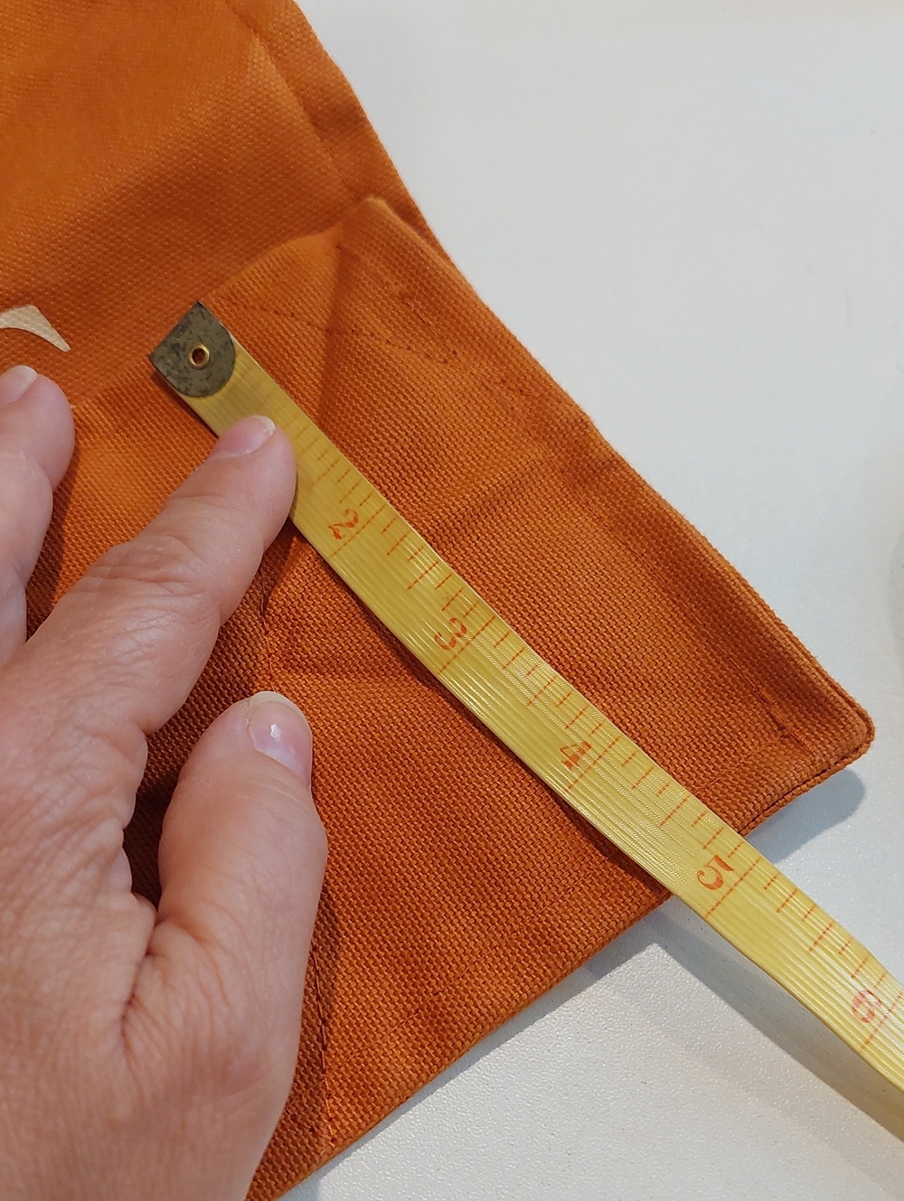 Barnes & Noble Tote Bag Rust Orange Organic Cotton - Picture 11 of 12